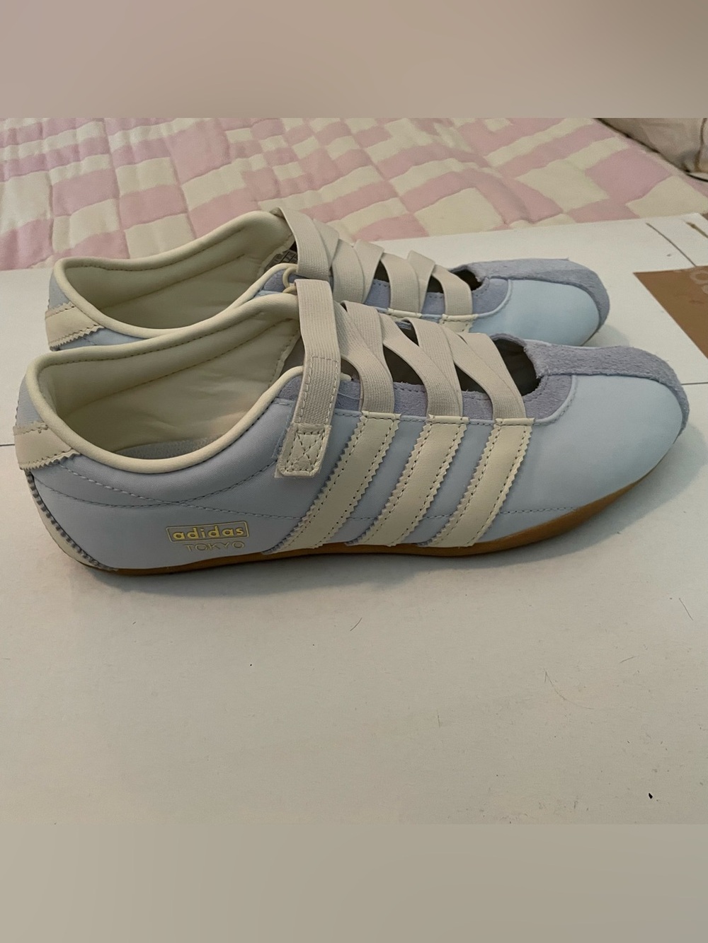 Adidas Light Blue & Cream Tokyo MJ Sneakers - Picture 2 of 4